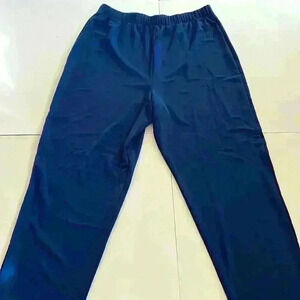 Susan Graver/ Style PXL Dark Blue 92% Nylon 8% Spandex, 1.5” thick waistband​